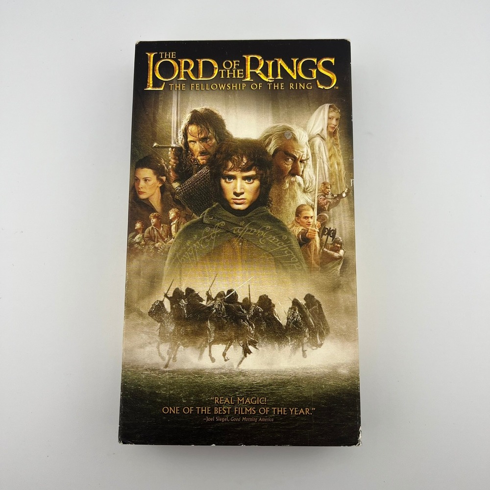 The Lord‎ of the Rings VHS Movie Vintage Fantasy Adventure Tested No Mold